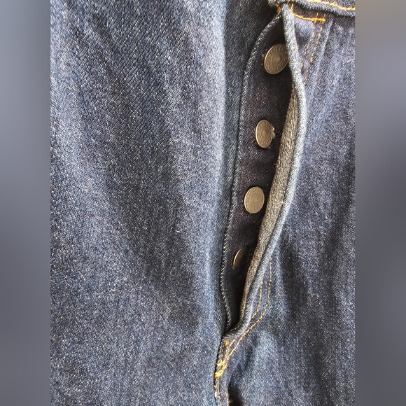 Levi's Men's Straight Jeans in Deep Indigo Blue - Picture 5 of 7